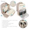 image:imageHudson Baby Unisex Baby Premium Diaper Bag Backpack and Changing Pad Beige One SizeTaupe Beige