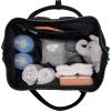 image:imageHudson Baby Unisex Baby Premium Diaper Bag Changing Pad and Bottle Bag Black One SizeBlack