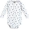 image:imageHudson Baby babygirls Cotton Longsleeve Bodysuits 5packBlue Toile