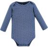 image:imageHudson Baby babygirls Cotton Longsleeve Bodysuits 5packBlue Toile