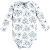 image:imageHudson Baby babygirls Cotton Longsleeve Bodysuits 5packBlue Toile