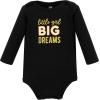 image:imageHudson Baby babygirls Cotton Longsleeve Bodysuits 5packCinnamon Hearts