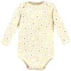 image:imageHudson Baby babygirls Cotton Longsleeve Bodysuits 5packCinnamon Hearts