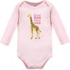 image:imageHudson Baby babygirls Cotton Longsleeve Bodysuits 5packColorful Safari