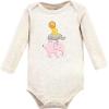 image:imageHudson Baby babygirls Cotton Longsleeve Bodysuits 5packColorful Safari