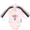 image:imageHudson Baby babygirls Cotton Longsleeve Bodysuits 5packDaddys Little Princess