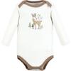 image:imageHudson Baby babygirls Cotton Longsleeve Bodysuits 5packForest Deer