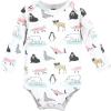image:imageHudson Baby babygirls Cotton Longsleeve Bodysuits 5packGirl Arctic Animals