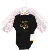 image:imageHudson Baby babygirls Cotton Longsleeve Bodysuits 5packGirl Daddy