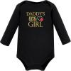 image:imageHudson Baby babygirls Cotton Longsleeve Bodysuits 5packGirl Daddy Red Black