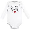 image:imageHudson Baby babygirls Cotton Longsleeve Bodysuits 5packGirl Daddy Red Black