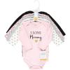 image:imageHudson Baby babygirls Cotton Longsleeve Bodysuits 5packGirl Mommy