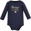image:imageHudson Baby babygirls Cotton Longsleeve Bodysuits 5packGirl Mommy Pink Navy