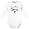 image:imageHudson Baby babygirls Cotton Longsleeve Bodysuits 5packGirl Mommy Red Black