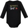 image:imageHudson Baby babygirls Cotton Longsleeve Bodysuits 5packGirl Mommy Red Black