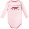 image:imageHudson Baby babygirls Cotton Longsleeve Bodysuits 5packGirl Woodland Animals