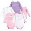 image:imageHudson Baby babygirls Cotton Longsleeve Bodysuits 5packMagical Unicorn