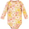 image:imageHudson Baby babygirls Cotton Longsleeve Bodysuits 5packPeace Love Flowers