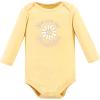 image:imageHudson Baby babygirls Cotton Longsleeve Bodysuits 5packPeace Love Flowers