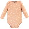 image:imageHudson Baby babygirls Cotton Longsleeve Bodysuits 5packPeace Love Flowers