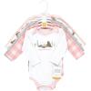 image:imageHudson Baby babygirls Cotton Longsleeve Bodysuits 5packPink Happy Camper