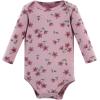 image:imageHudson Baby babygirls Cotton Longsleeve Bodysuits 5packPlum Wildflower