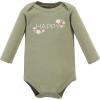 image:imageHudson Baby babygirls Cotton Longsleeve Bodysuits 5packSage Floral Wreath