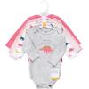 image:imageHudson Baby babygirls Cotton Longsleeve Bodysuits 5packSparklesaurus