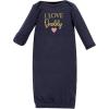 image:imageHudson Baby unisexbaby Cotton GownsGirl Daddy Pink Navy