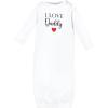 image:imageHudson Baby unisexbaby Cotton GownsGirl Daddy Red Black