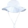 image:imageHudson Baby Baby Hudson Baby Unisex Baby Sun Protection Hat Flamingo Rainbow Stripe 012 MonthsBlue White Stripe