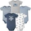 image:imageHudson Baby Infant Boys Cotton Bodysuits 5PackBlue Elephant Peanut