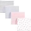 Gray Pink Floral