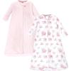 image:imageHudson Baby Unisex Baby Cotton LongSleeve Wearable Sleeping Bag Sack BlanketBasic Pink Floral