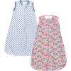 Pink Blue Pretty Floral Sleeveless