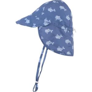 image:imageHudson Baby Baby Hudson Baby Unisex Baby Sun Protection Hat Flamingo Rainbow Stripe 012 MonthsBlue Whale