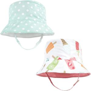 image:imageHudson Baby Baby Hudson Baby Unisex Baby Sun Protection Hat Flamingo Rainbow Stripe 012 MonthsIce Cream Dot