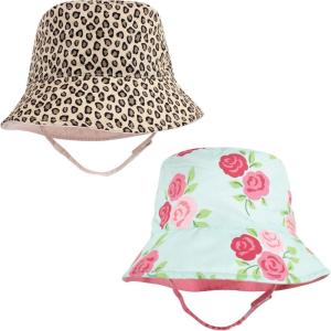 image:imageHudson Baby Baby Hudson Baby Unisex Baby Sun Protection Hat Flamingo Rainbow Stripe 012 MonthsMint Floral Leopard
