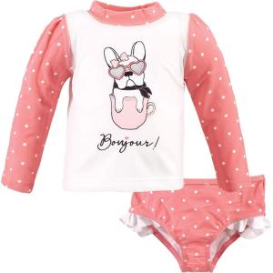 image:imageHudson Baby BabyGirls Swim Rashguard SetBonjour