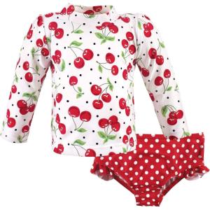 image:imageHudson Baby BabyGirls Swim Rashguard SetCherries