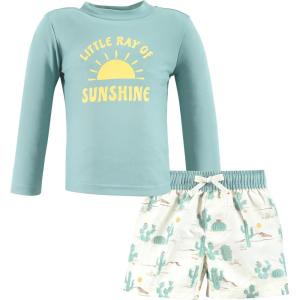 image:imageHudson Baby BabyGirls Swim Rashguard SetDesert Cactus