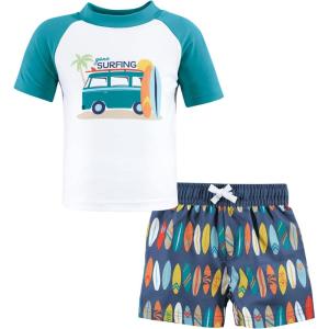 image:imageHudson Baby BabyGirls Swim Rashguard SetGone Surfing