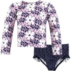 image:imageHudson Baby BabyGirls Swim Rashguard SetLeafy Cosmos