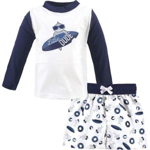 image:imageHudson Baby BabyGirls Swim Rashguard SetLittle Dude