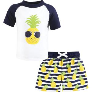 image:imageHudson Baby BabyGirls Swim Rashguard SetPineapple