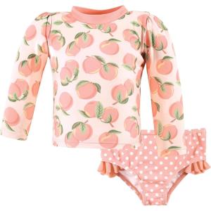 image:imageHudson Baby BabyGirls Swim Rashguard SetPink Peach