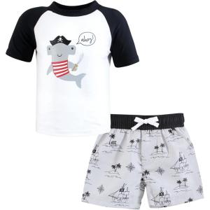 image:imageHudson Baby BabyGirls Swim Rashguard SetPirate Shark