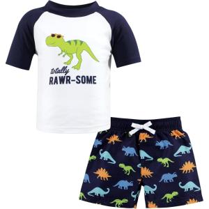image:imageHudson Baby BabyGirls Swim Rashguard SetRawr
