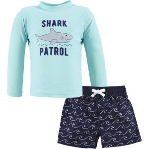 image:imageHudson Baby BabyGirls Swim Rashguard SetShark Patrol