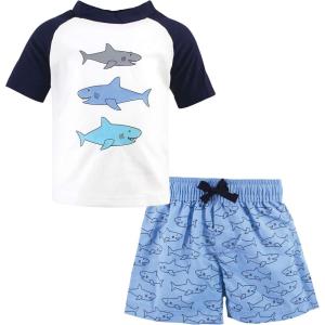 image:imageHudson Baby BabyGirls Swim Rashguard SetSharks